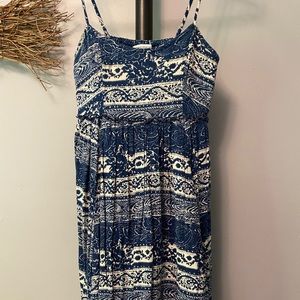American Eagle Babydoll Dress Bandana Print